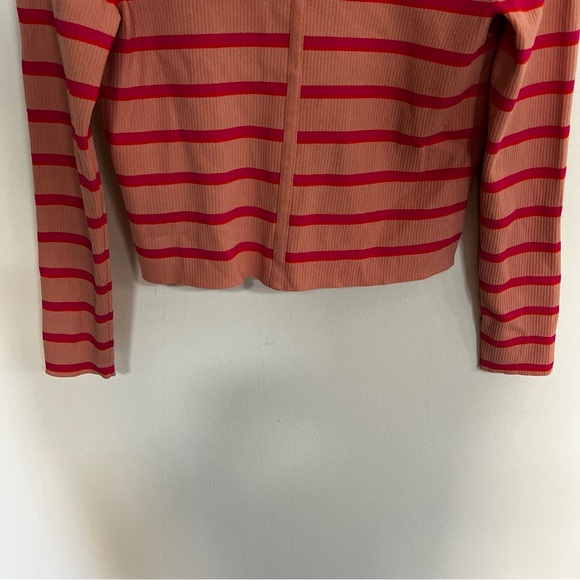 Grey/Ven x Revolve Gemma Ribbed Cardigan in Bayaderre Stripe - Picture 11 of 13